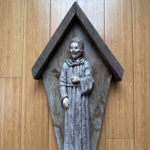 OOAK Handmade Clay Vintage St. Francis